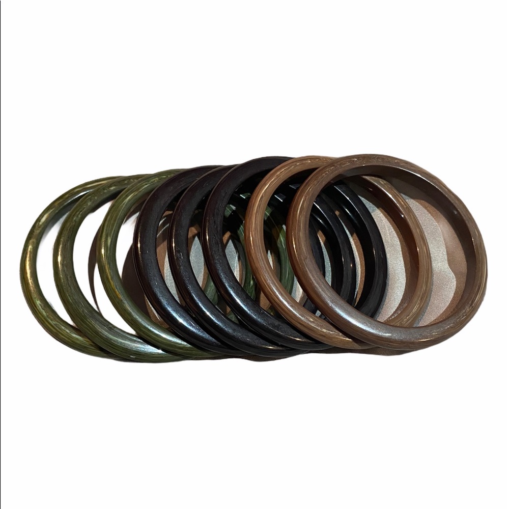 8 Vintage Bangle Bracelets